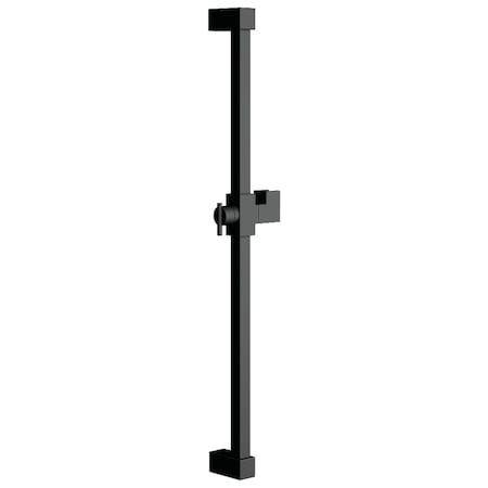 Shower Slide Bar, Matte Black, Wall Mount